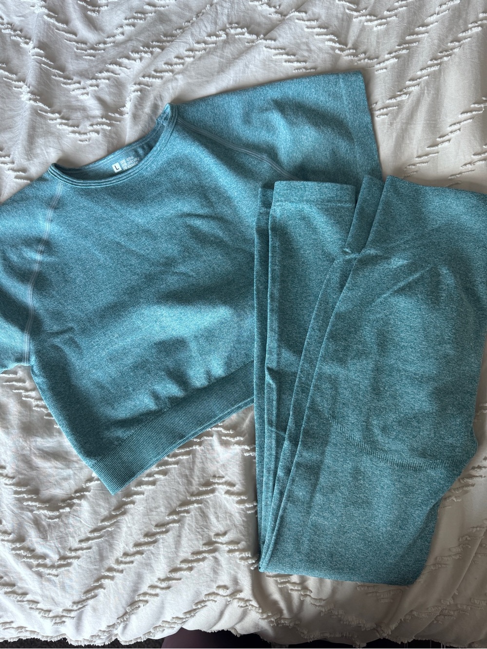OQQ Women’s Teal Athletic Set
